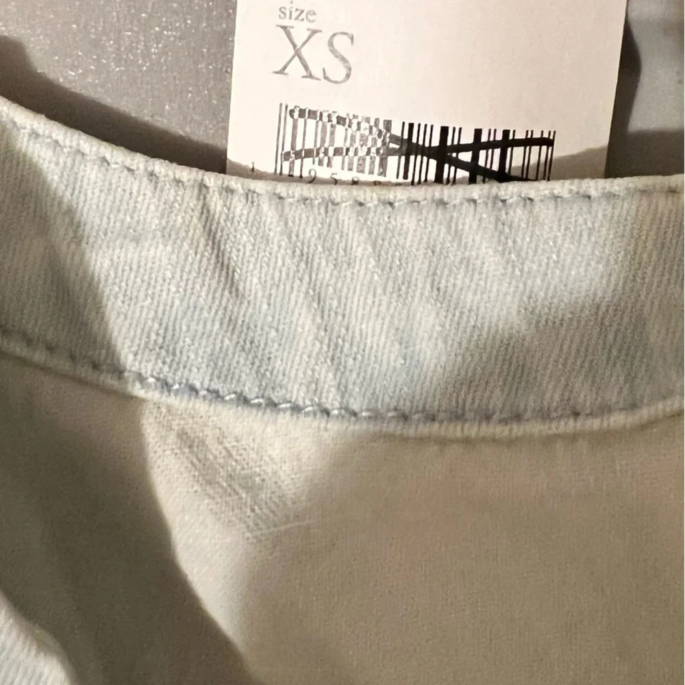 Free People Laced Up Denim Top sz XS and L - Picture 5 of 10